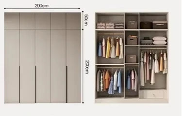 Cosmetics Nordic Wardrobe Modern Luxurious Storage Partitions Wardrobe Clothes Organizer Szafy Do Sypialni Bedroom Furniture