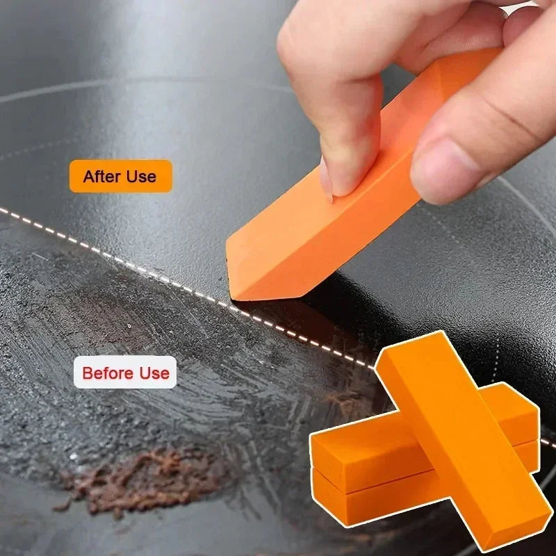 1PCS Limescale Eraser Bathroom Glass Rust Remover Rubber Eraser Household Kitchen Cleaning Tools for Pot Scale Rust Brush