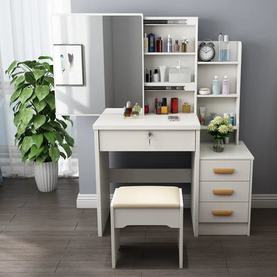 Dressing Table Small Apartment Dresser Modern Makeup Mirror Storage Cabinet 옷장