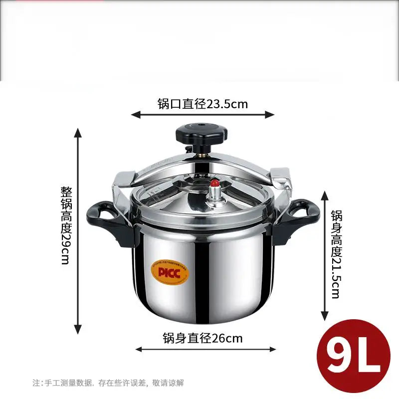 30 Quart olla de presion grande & stainless steel pressure cooker & large steamer cooking pressure canners,safety lock Explosion