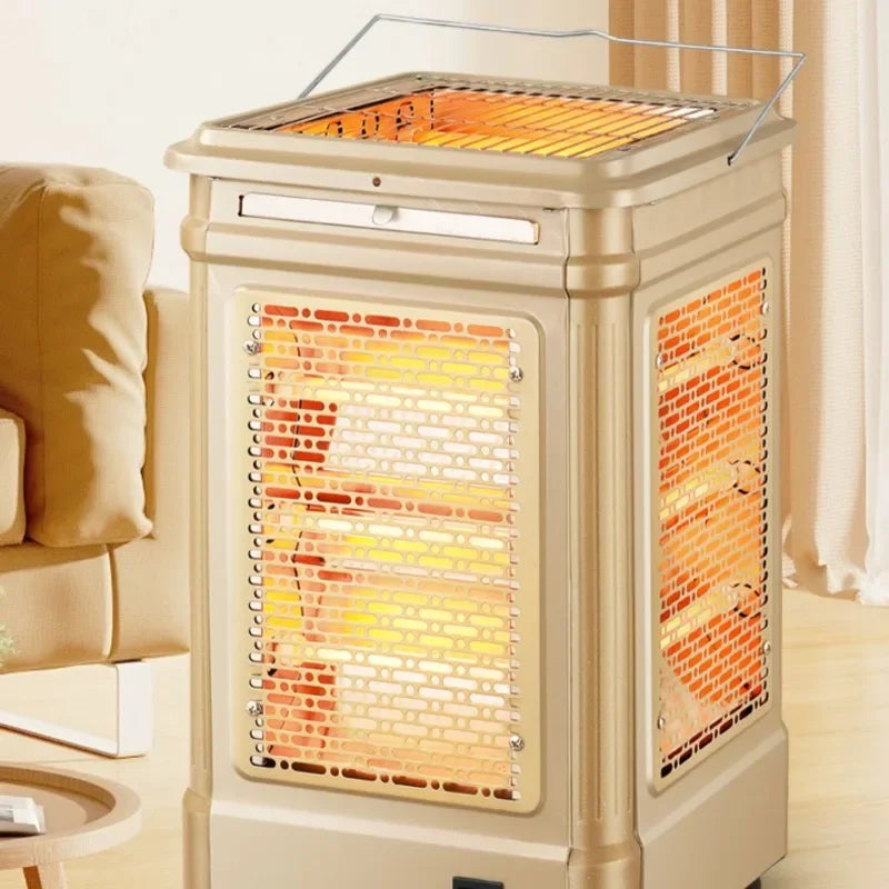 Aimegao five-sided heater BBQ fire grill Small sun electric oven Household four-sided electric heater grill