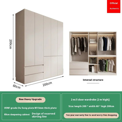 Big Cubes Tall Wardrobes Clothes Women Nordic White Cabinets Bedroom Wardrobes Armoire Wooden Guarda Roupas Bedroom Furniture