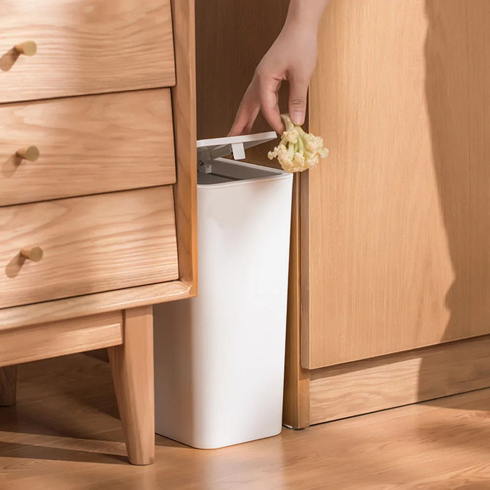 9.1L Kichen Waste Can Anti-odor Bathroom Trash Bin For Bathroom