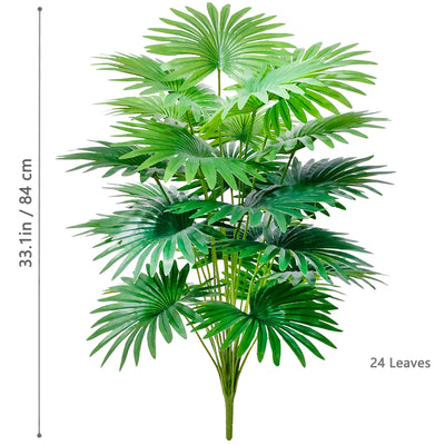 60-105cm/41.33in  Artificial fan leaf tropical plant large fake palm office home holiday decoration