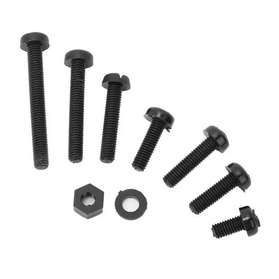 M3 Male-Female Nylon Screw Nut Spacer Standoff Combination Assortment Kit Fasteners Hardware Accessories, 800pcs (Black)