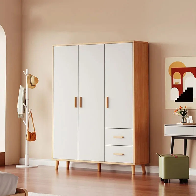 Storage Wooden Wardrobe Bedroom Designer Clothes Display Multifunction European Apartment Szafy Korean Style Furniture