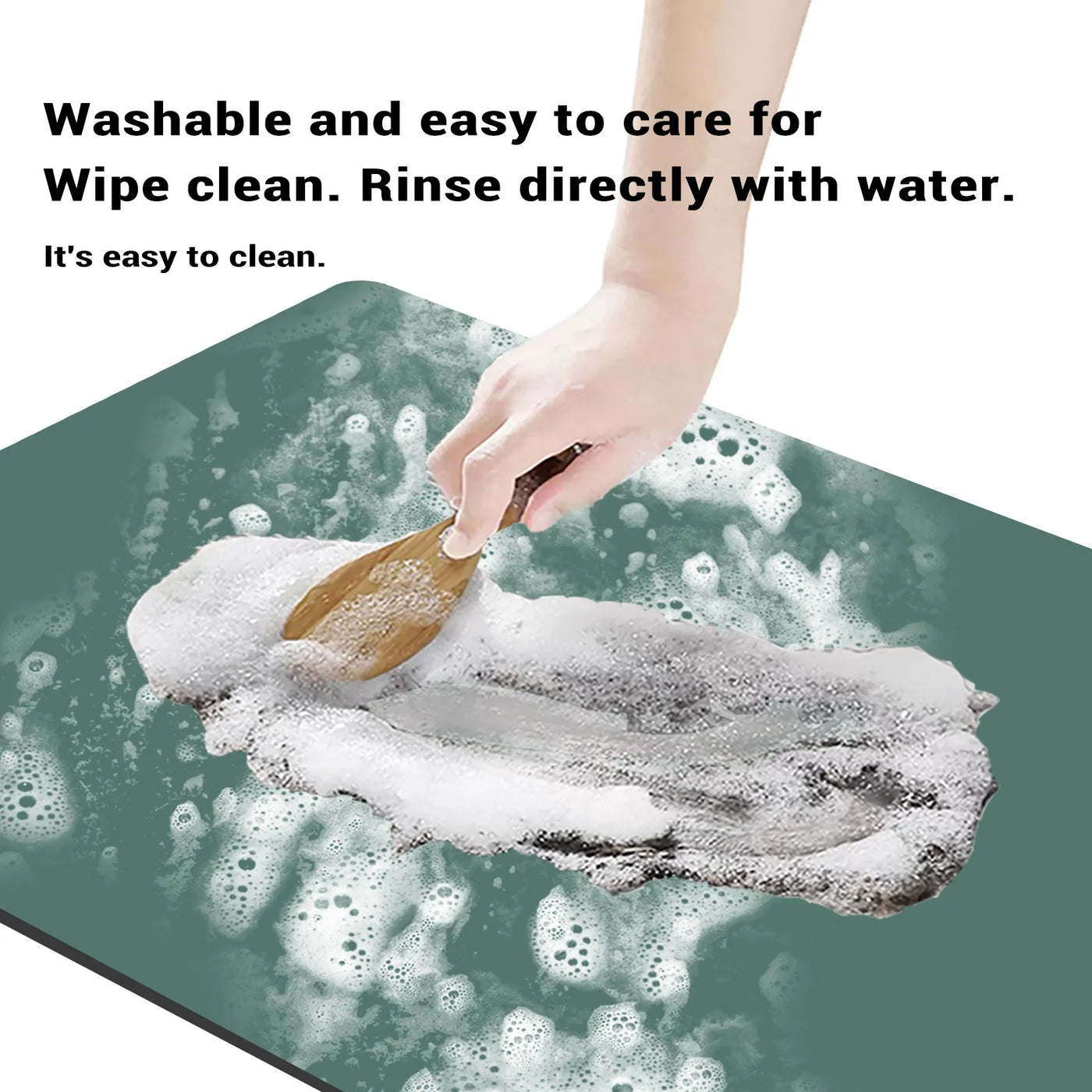 Solid Kitchen Super Absorbent Mat Coffee Dish Drying Mats Non-slip Draining Pad Quick Dry Tableware Faucet Placemat Dinnerware