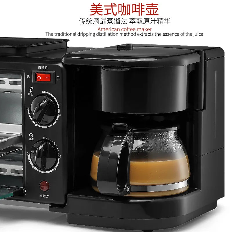 Multifunctional Breakfast Machine Toaster Sandwich Small Household Appliances Three In One Bread Maker