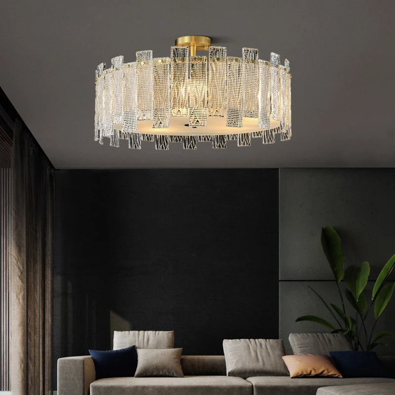 Modern LED bedroom light living room creative crystal ceiling light hotel villa interior lighting wholesale