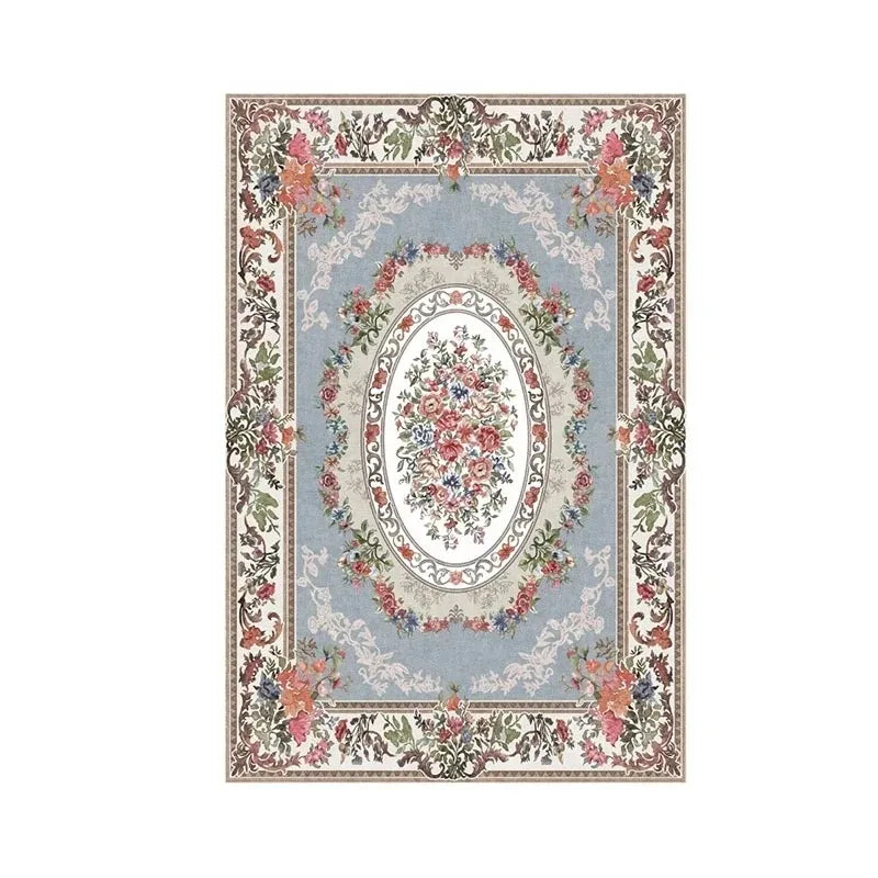 Retro Pastoral Printed Carpets Living Room Home Hotel Decor Bedroom Area Rugs Non-slip Washable Coffee Table Hallway Floor Mat