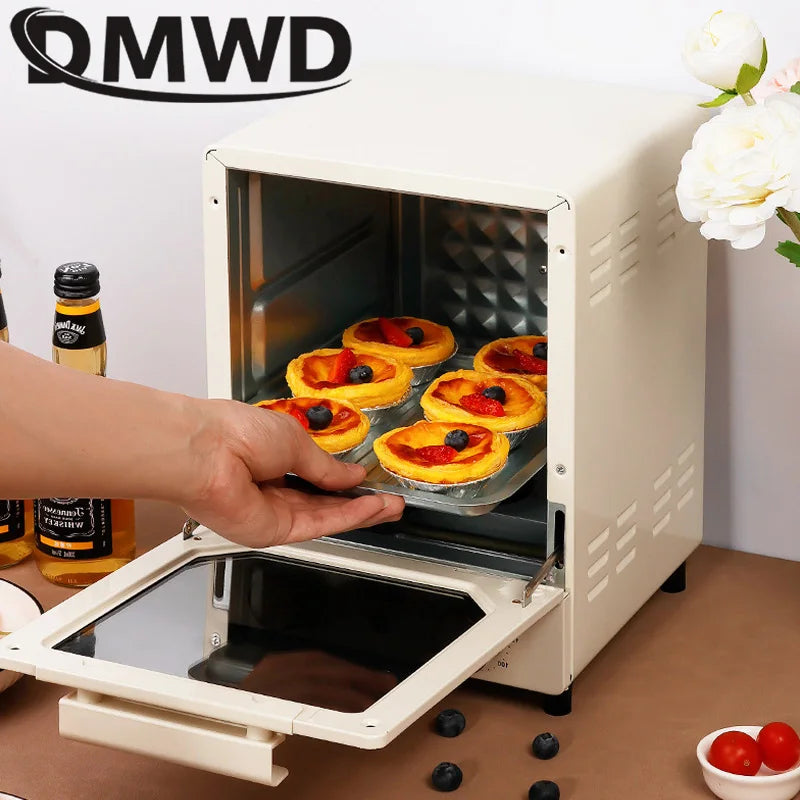 DMWD 15L Mini Electric Bread Oven Household Multifunction Bread Baking Pizza Oven Cake Bread Cookies Baking Machine Toaster