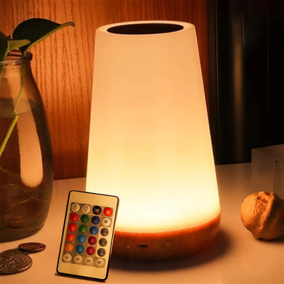 Night Light RGB 13 Color Changing Remote Control Touch Dimmable Lamp Portable Table Bedside Lamps USB Rechargeable Night Lamp