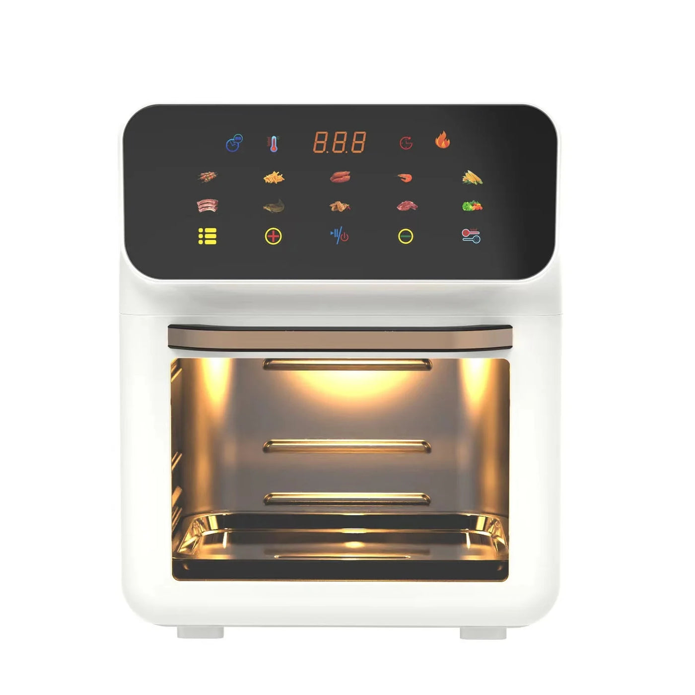 【Promotional Price】Electric Oven Household Air Fryer Multifunction Touch Control 3 Layer Kitchen Baking Machine Deep Fryer