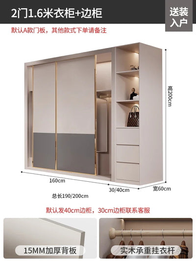 Nordic Drawer Wardrobes Multilayer Doors Modern Open Closets Room Wardrobes Drawers Shelf Armoire De Rangement Bedroom Furniture