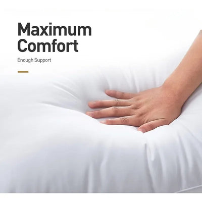 Bed Pillows for Sleeping, Cooling Hotel Quality with  Soft 3D Down Alternative Fill for Back, Stomach , White 2 Count