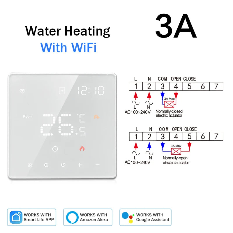 Tuya Smart Home Wifi Heating Thermostat  Warm Floor Thermostat 220V Digital Temperature Controller Google Home Alexa Smart Life