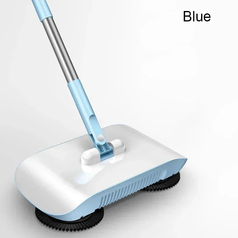 2 in 1 Floor Cleaning Broom Mop Rotatable Sweeper Washing Squeeze Mop Sweeping Machine Handle Broom Cleaning Tool Home Accessory