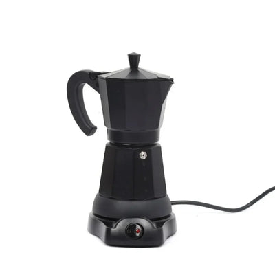 110V/220V Aluminum Electric Mocha Pot 6 Cups Itali Coffee Maker Household Fast and Convenient Electric Coffee Pot Barista Tools