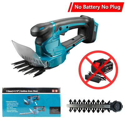 2 IN 1 Electric Hedge Trimmer Cordless Handheld Rechargeable Garden Bush Scissors Power Tools For Makita/WOBERICH 18V Battery