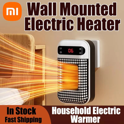 Xiaomi Wall Outlet Heater Plug-in Portable Household Electric Warmer Small Bathroom Heating Fans Home Heater with Remote Control