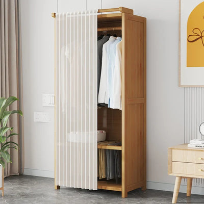 Space Saving Cheap Closet Modern Minimalist Nordic Display Lounge Open Wooden Wardrobe Storage Vestidores Trendy Furniture