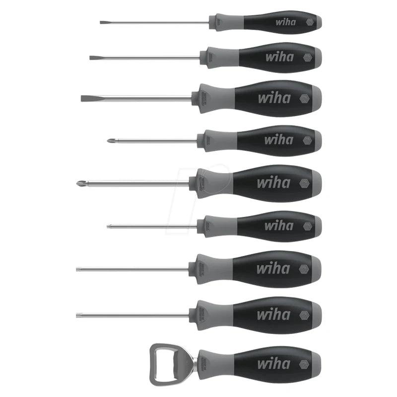 Wiha 46544 9Pcs Screwdriver Set Slotted Phillips TORX Opener SoftFinish 85 Years Anniversy Limited Edition