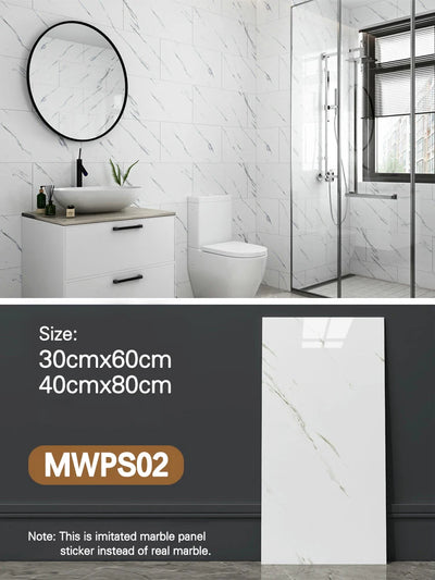 New PVC Simulated Marble Wall Panels Are Waterproof Peeled And Pasted With Ceramic Tiles And the Wall Decoration Is hot  Selling