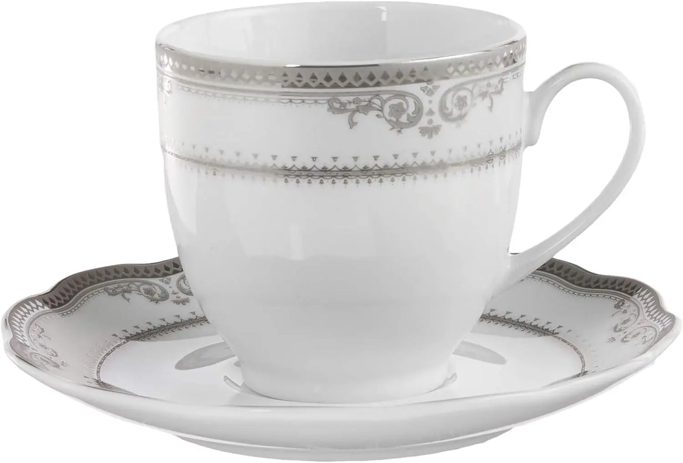 57-Piece Wavy Porcelain Dinnerware Set