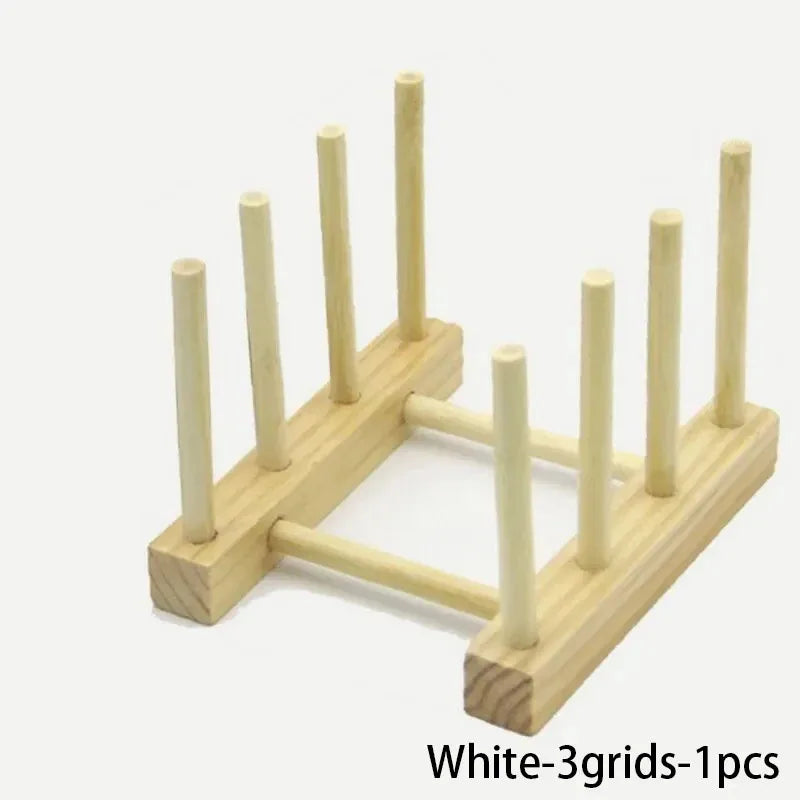 حامل خشبي متعدد الوظائف لأطباق المطبخ وحوض الصرف ومنظم أدوات المطبخ المتنوعة ورف الأكواب وطاولة عرض الكتب