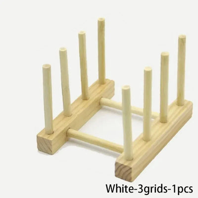 حامل خشبي متعدد الوظائف لأطباق المطبخ وحوض الصرف ومنظم أدوات المطبخ المتنوعة ورف الأكواب وطاولة عرض الكتب