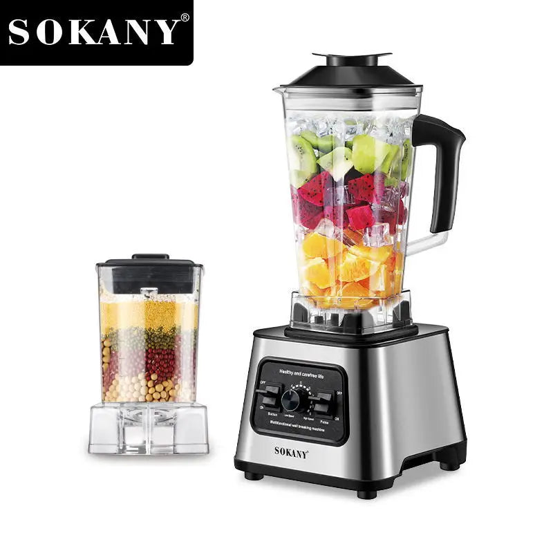 Houselin 6000W Countertop Blenders for Shakes and Smoothies, Protein Drinks Baby Food Nuts Spices, Grinder for Beans, 2 in 1