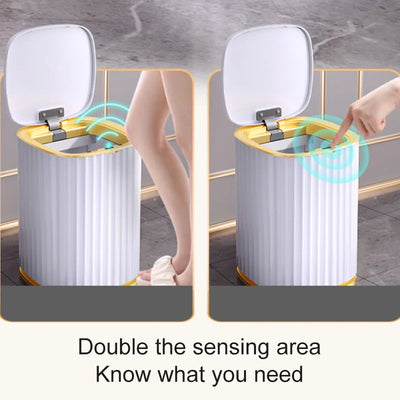 Smart Home Automatic Sensor Trash Can For Kitchen Bathroom Toilet Smart Trash Can Living Room Dustbin Wastebasket Waterproof Bin