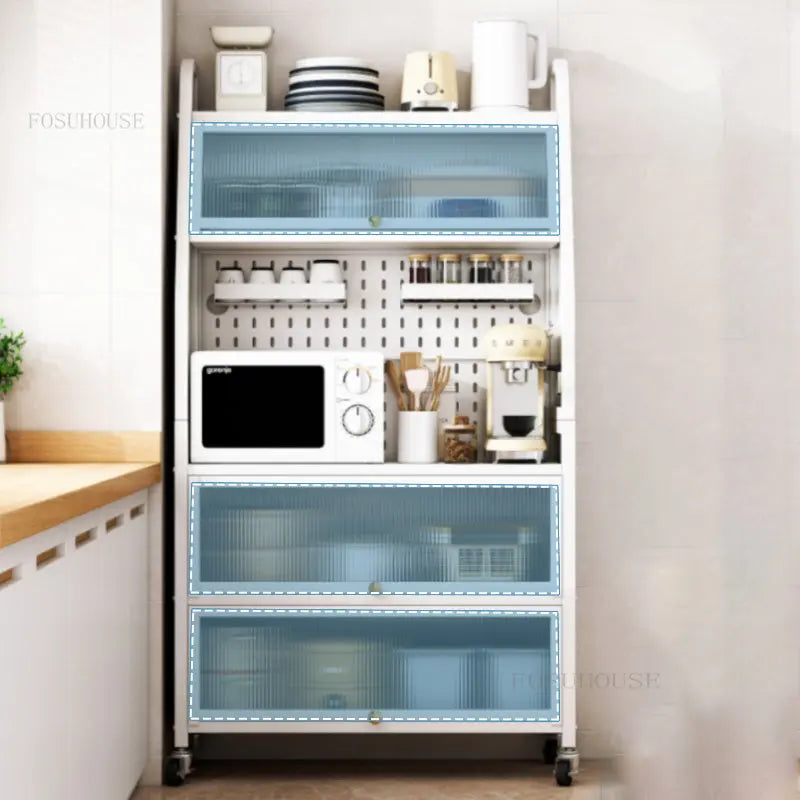 Floor-to-ceiling Kitchen Racks Nordic Creative Multi-layer Kitchen Cabinets Multi-functional Kitchen Furniture Storage Cabinets