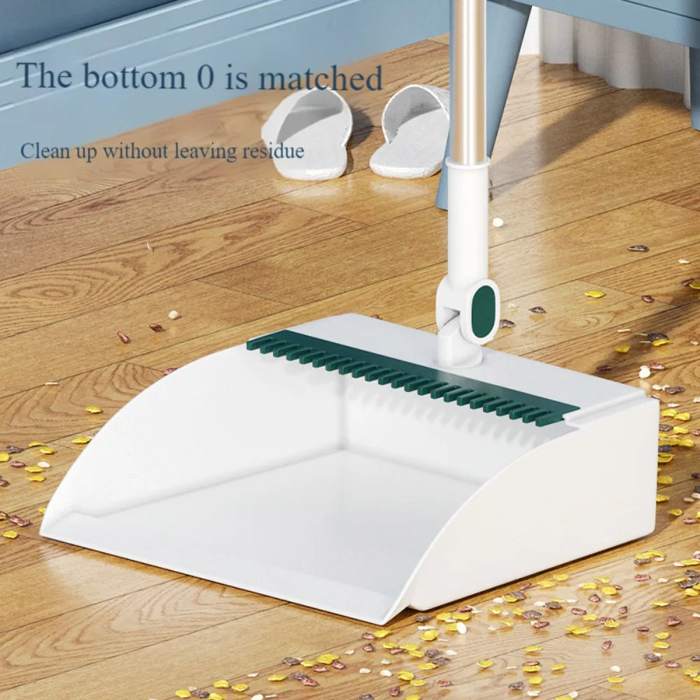 Household folding broom broom dustpan set Soft brush whisk broom strip non-stick hair sweeping cleaning and scraping