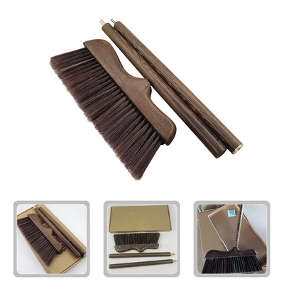 Outdoor Broom Angled Broom Wood Handle Soft Floor Sweeping Brooms Kitchen Broom Cleaning Brush Broomsticks Collapsible Garage