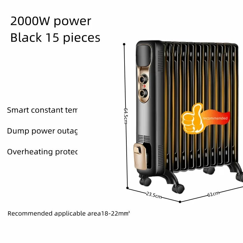 Electric heater electric heating oil tin tablets power-saving mute oil tin convection electric heating air  heater