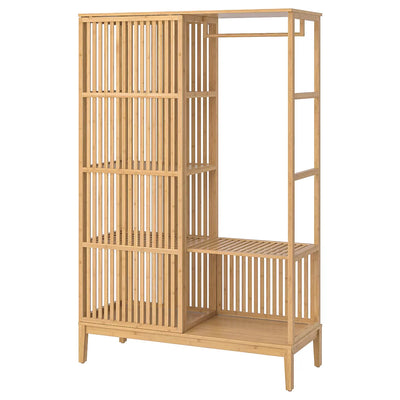 Vekoo Bamboo Open Wardrobe with Sliding Door