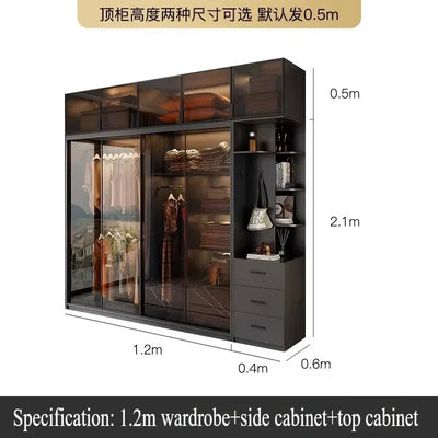 Shelf Shelve Wardrobes Organizer Underwear Nordic Storage Open Closets Cabinet Modern Ropero Armable De Ropa Bedroom Furniture