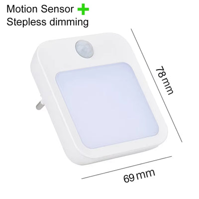 Night Light Motion Sensor With  Light EU Plug Lamps Children'S Night Light Wireless Night Lamp  Bedside Table Bedroom Nigh