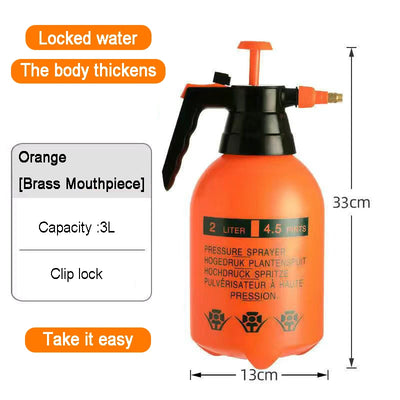 High-Pressure Pump Sprayer Kettle Garden Plants Household Watering Can Garden Watering Irrigation Disinfection Spray Bottle 3/2L