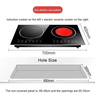 110V/220V New Design Hot Sale High Power Multi-function Double Burner Induction Stove 2 Hob Electric Cooking Stove