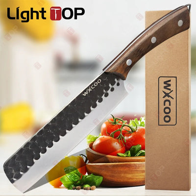 Stainless Steel Kitchen Knife Forged Kitchen Chef's Knife Meat Cleaver Kitchen Slicing Knife Bone Chopper Fruit Vegetable Cutter