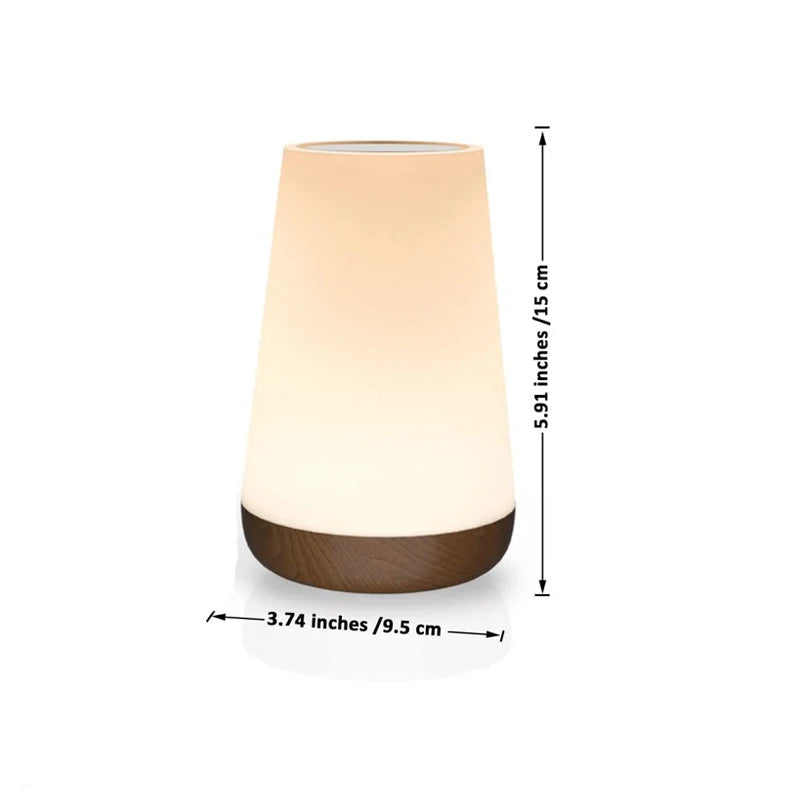 Dimmable touch light in bedroom