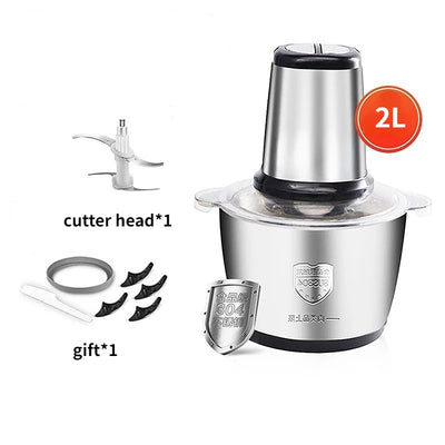 Electric Meat Grinder Chopper Stainless Steel Kitchen Machines Vegetable Crusher Slicer Machine Household Mixer Food Processors