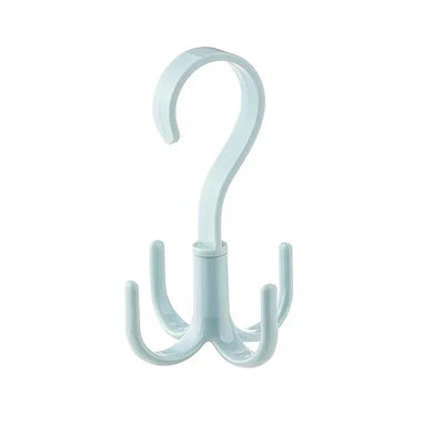 1PC Multi-functional swivel four claw hooks space-saving hanging clothes hanging bags hat hooks