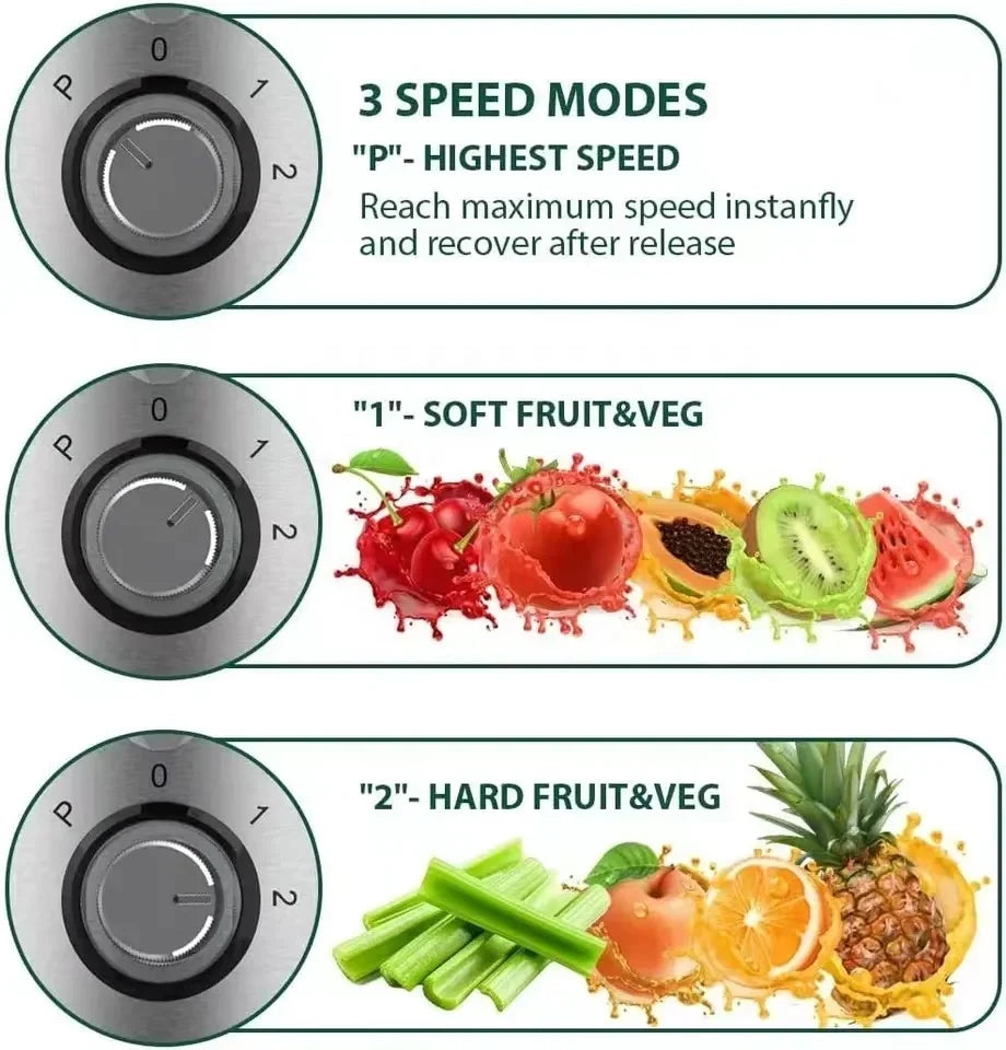 110v/220v 4 in 1 commercial  multifunctional food processor Blades High Speed Juicer Blender Dry Grinder