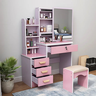 Dressing Table Small Apartment Dresser Modern Makeup Mirror Storage Cabinet 옷장