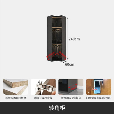 With Glass Doors Wardrobes Multilayer Luxury Storage Open Closets Wardrobes Cabinet Shelves Guarda Roupas Bedroom Furniture