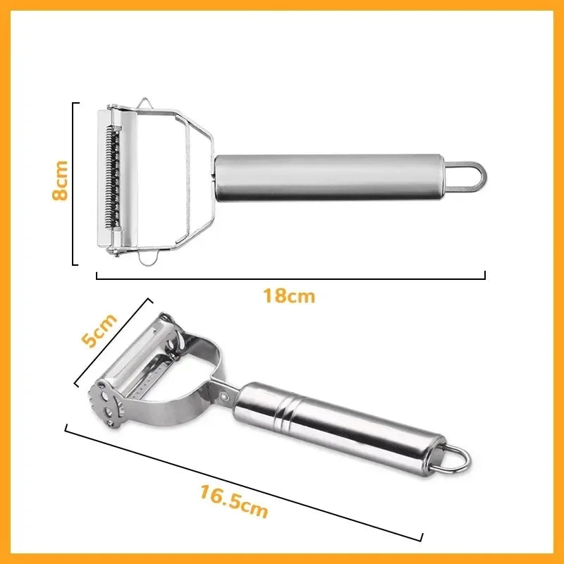 Stainless Steel Peeler Household Multifunctional Peeler Fruit and Vegetable Peeler Melon Peeler Potato Peeler Silk Cutting Tool