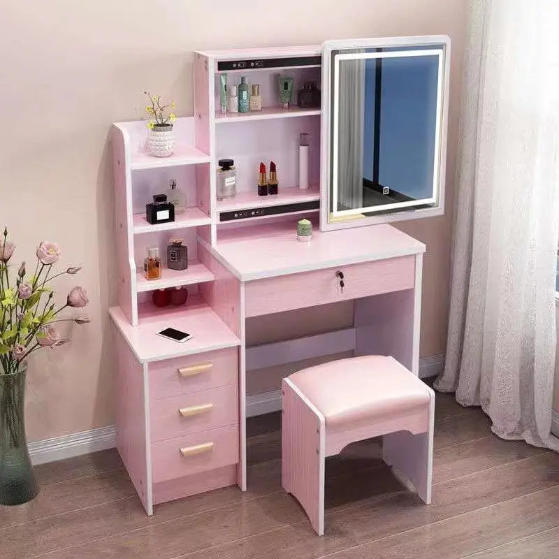 Dressing Table Small Apartment Dresser Modern Makeup Mirror Storage Cabinet 옷장